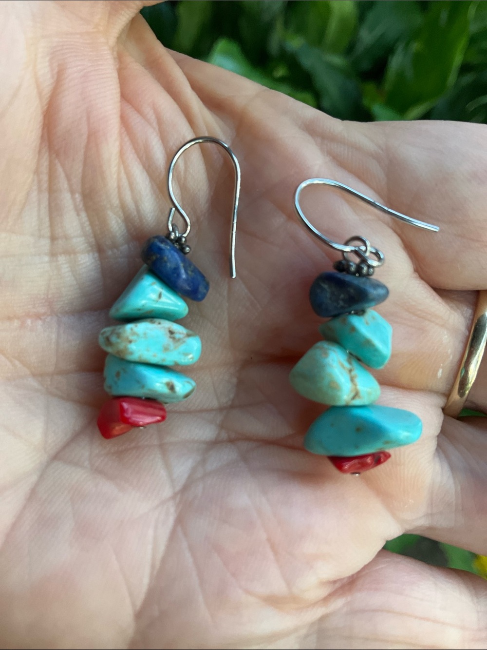 Turquoise earrings - Picture 3 of 5